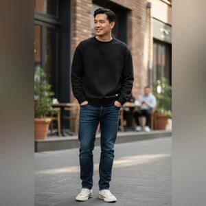 Tiger of Sweden Jeans “Niccola” Black Crewneck Sweatshirt Men's Size Large